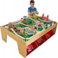 Set trenulete Waterfall Mountain KidKraft cu masuta Set trenulete Waterfall Mountain KidKraft cu masuta